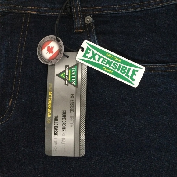 GATTS Workwear Stretch 36/34 Jeans SMR-300 Blue Denim - Picture 12 of 16